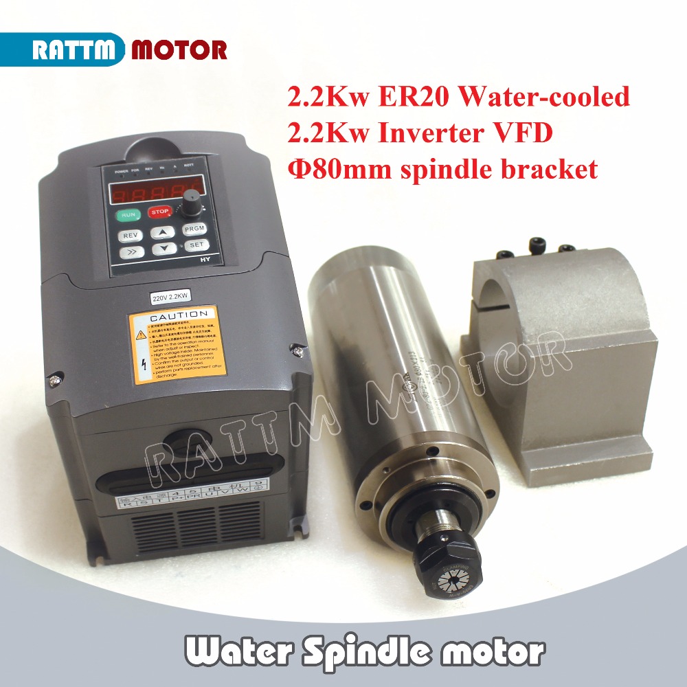 Kit Router CNC 2.2KW ER20 moto - 2.2Kw Water Cooled Spindle Kit Vfd recensione e prezzo
